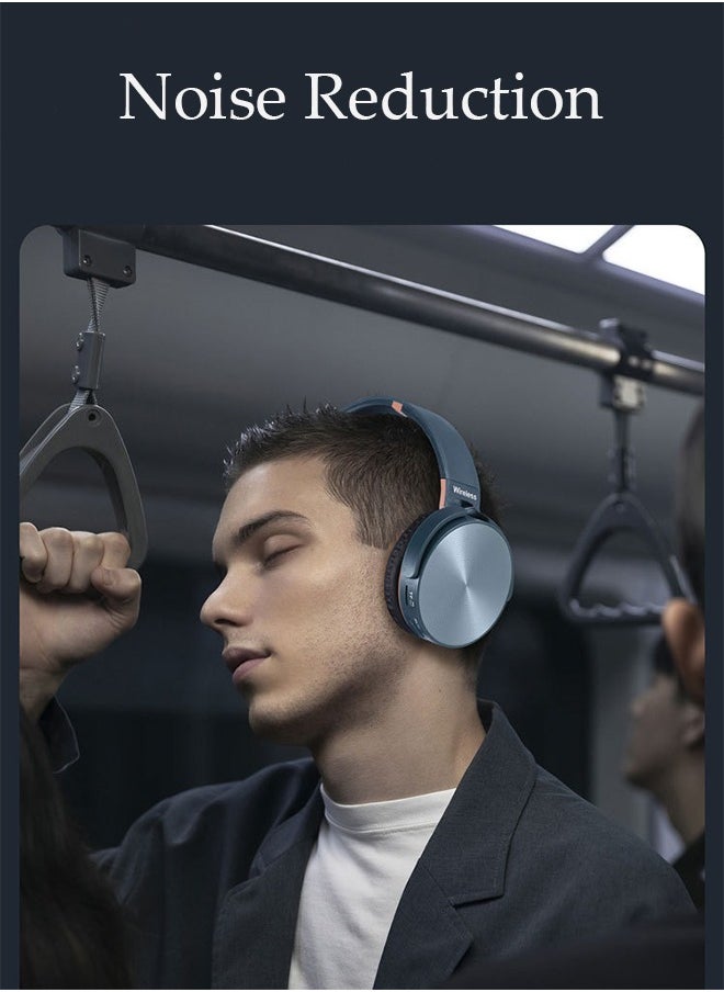 DUNISO - Wireless Headphones Active Noise Cancelling Bluetooth Headphones Over Ear with Adjustable Microphone Deep Bass Comfortable Protein Earpads for Travel and Work - Image 1