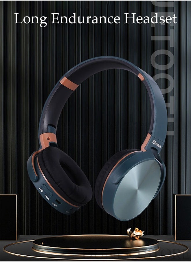 DUNISO - Wireless Headphones Active Noise Cancelling Bluetooth Headphones Over Ear with Adjustable Microphone Deep Bass Comfortable Protein Earpads for Travel and Work - Image 1