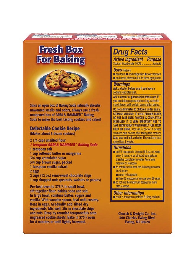 Arm & Hammer Arm & Hammer Pure Baking Soda, 16 oz – All-Purpose Cleaner, Deodorizer & Baking Ingredient - Image 2