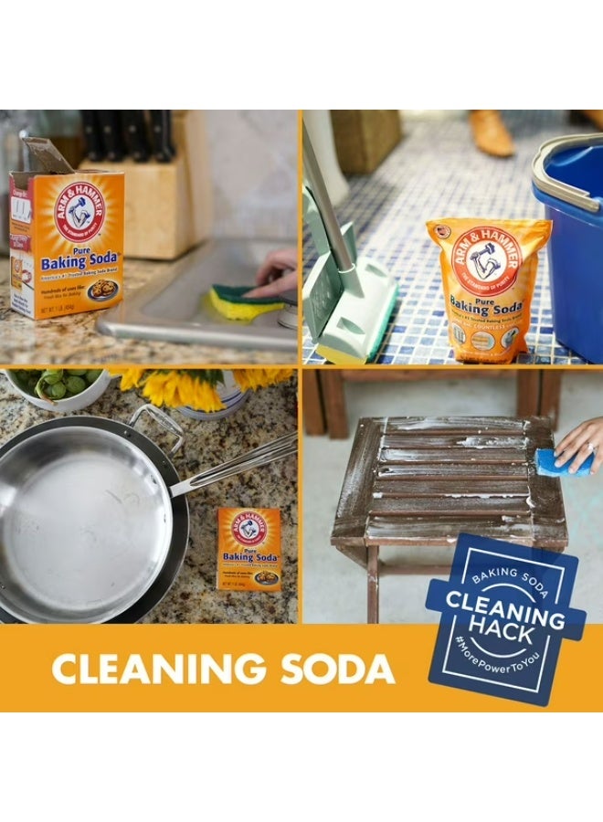 Arm & Hammer Pure Baking Soda, 16 oz – All-Purpose Cleaner, Deodorizer & Baking Ingredient - Image 3