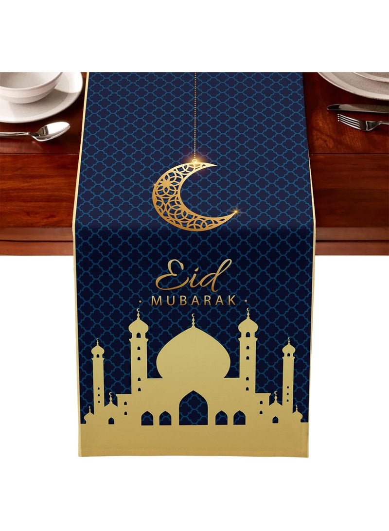 Y&D 41*183cm Decorative Cotton And Linen Table Print Tablecloth - Image 1