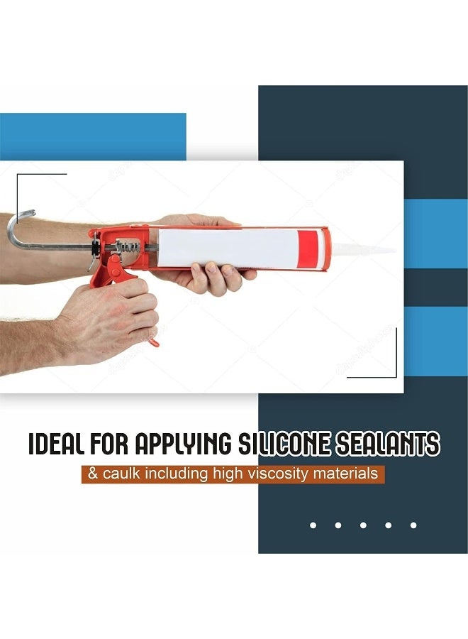 Biella Silicone Glue Gun With Durable Construction, Easy-To-Use Design, And Comfortable Grip For Precise Application Of Sealants And Adhesives - Image 2