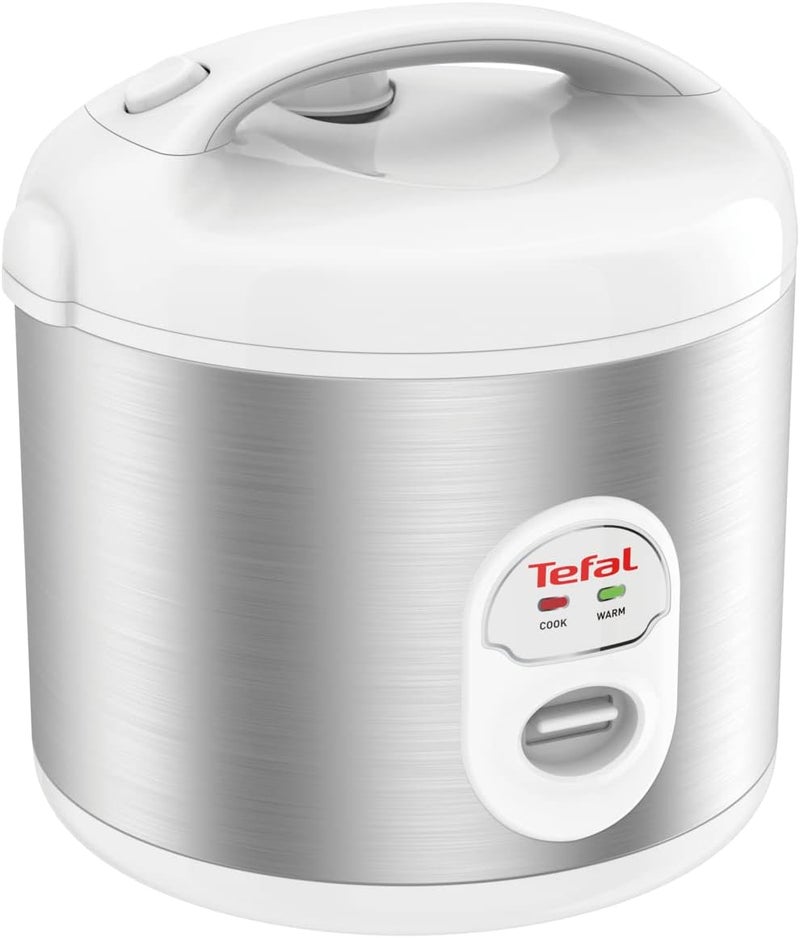 T-fal TEFAL Electrical Rice Cooker | Mechanical Sperical |1.8 L capacity | Silver/White | Stainless Steel/Plastic | 2 Years Warranty | RK242127 - Image 4