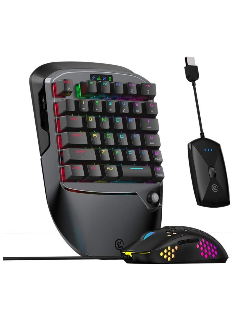 GameSir - GameSir VX2 AimSwitch Gaming Keypad and Mouse Combo for Xbox Series X PS4 Xbox One Nintendo Switch Game Console, Wireless Controller Adapter with TTC Red Switch Keyboard for PUBG/Fortnite - Image 1