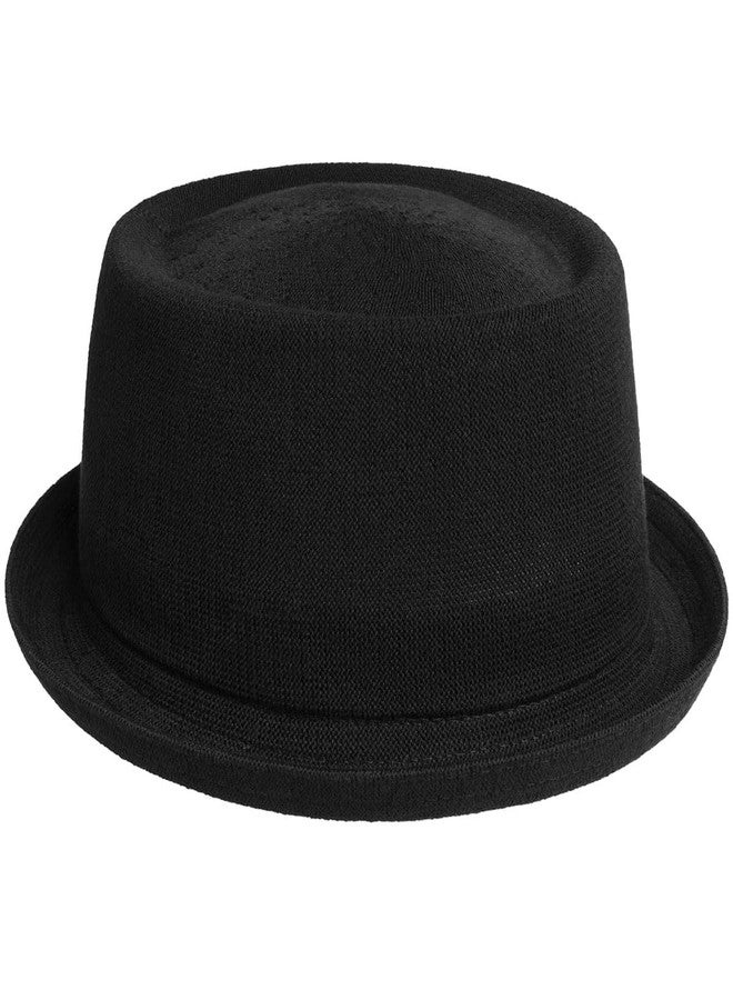 Kangol Bamboo Mowbray Pork Pie Hat for Men and Women, Medium, Black - Image 5