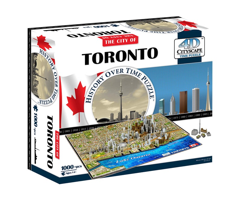 4D Cityscape Toronto, Canada Puzzle - Image 1