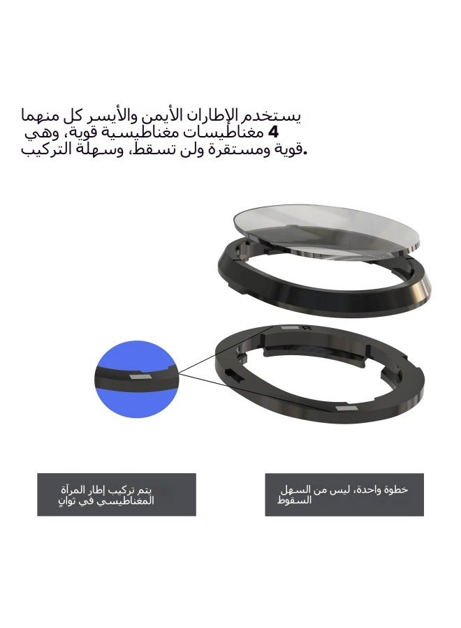 Suitable for Meta quest 3 magnetic frame myopia glasses 0-400° VR all-in-one machine quest 3 accessories - Image 3