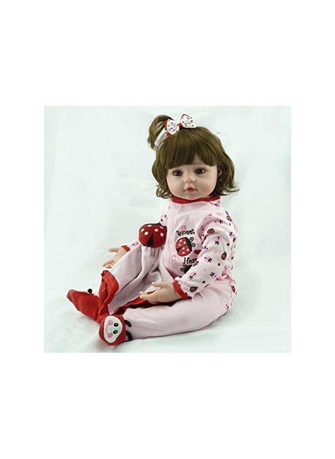 Nano Classic - 18 inch 48cm Reborn Baby Doll Soft cloth vinyl head, leg and hand Silicone Doll newborn real like Baby Doll Girl Toy - NPK - Image 1