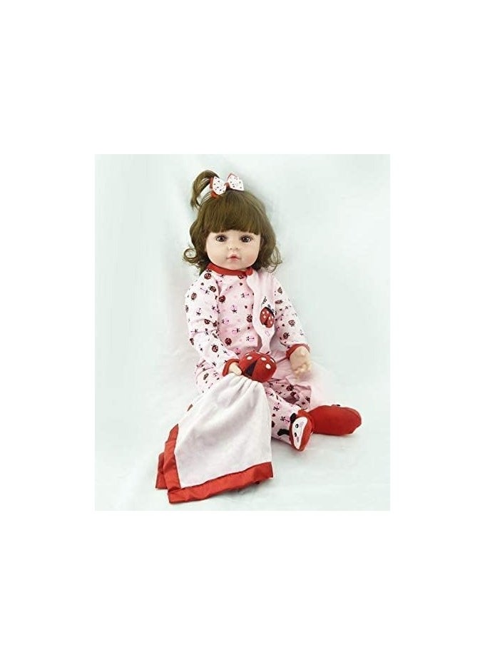 Nano Classic - 18 inch 48cm Reborn Baby Doll Soft cloth vinyl head, leg and hand Silicone Doll newborn real like Baby Doll Girl Toy - NPK - Image 1