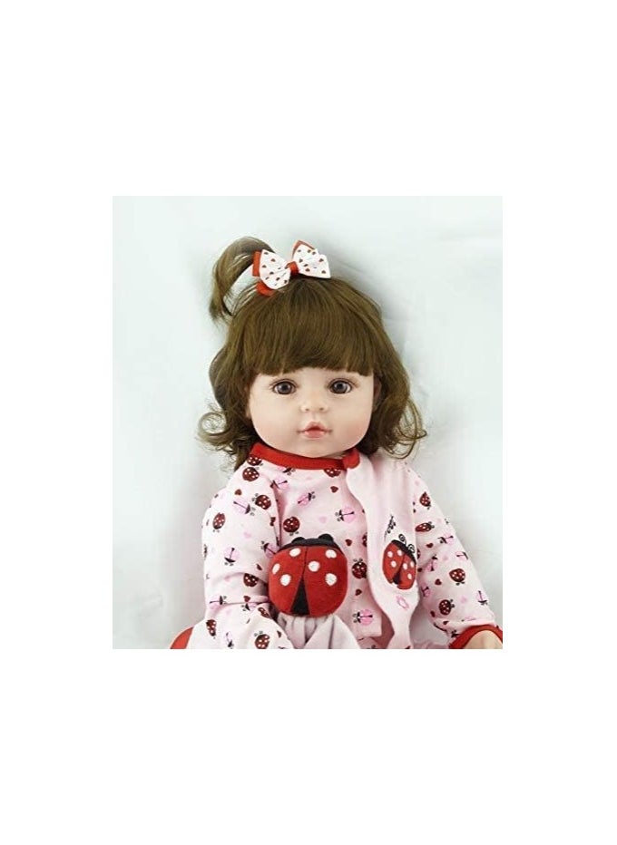 Nano Classic - 18 inch 48cm Reborn Baby Doll Soft cloth vinyl head, leg and hand Silicone Doll newborn real like Baby Doll Girl Toy - NPK - Image 1