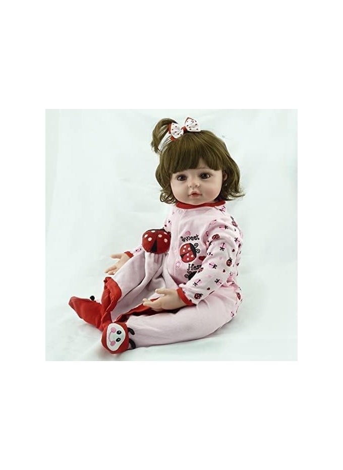 Nano Classic - 18 inch 48cm Reborn Baby Doll Soft cloth vinyl head, leg and hand Silicone Doll newborn real like Baby Doll Girl Toy - NPK - Image 1