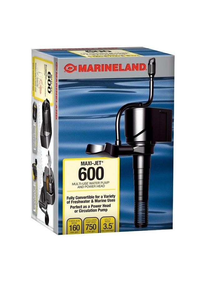 مارين لاند مضخة مياه ورأس طاقة متعددة الاستخدامات من مارينلاند ماكسي جيت 600، قابلة للتحويل بالكامل (ML90510)، 160/750 جالون في الساعة - Image 1