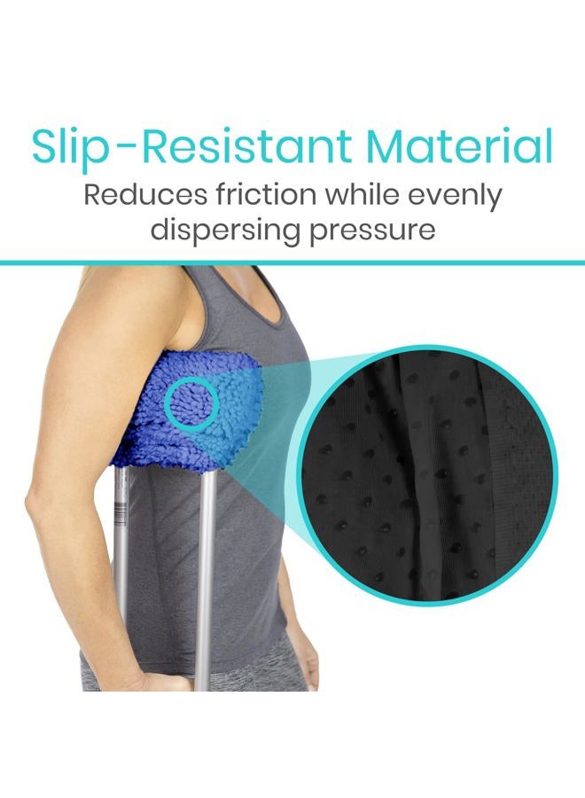 VIVE Sheepskin Crutch Pads - Padding for Walking Arm Crutches - Universal Underarm Padded Forearm Handle Pillow Covers for Hand Grips - Soft Foam Armpit Bariatric Accessories for Adults, Kids - Image 4