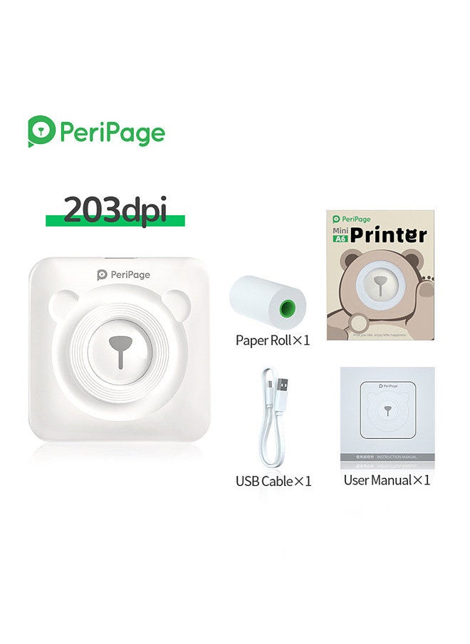PeriPage Mini Pocket All-in-One Thermal Printer Wireless BT Picture Photo Label Memo Receipt Paper Printer AR Photo Function with USB Cable Support for Android iOS Smartphone Windows  - Image 4