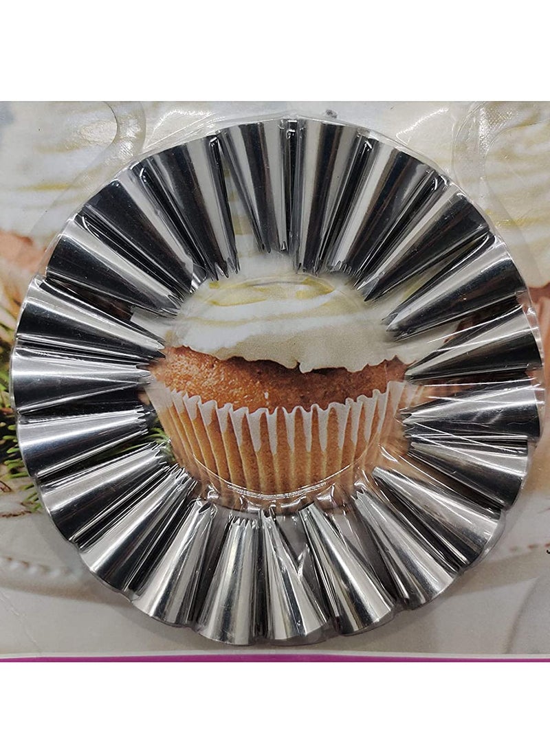 BAKING SET Baking Set 22pc Set of Nozzles 1 Coupler 1 Silicon Piping Bag  - Image 2