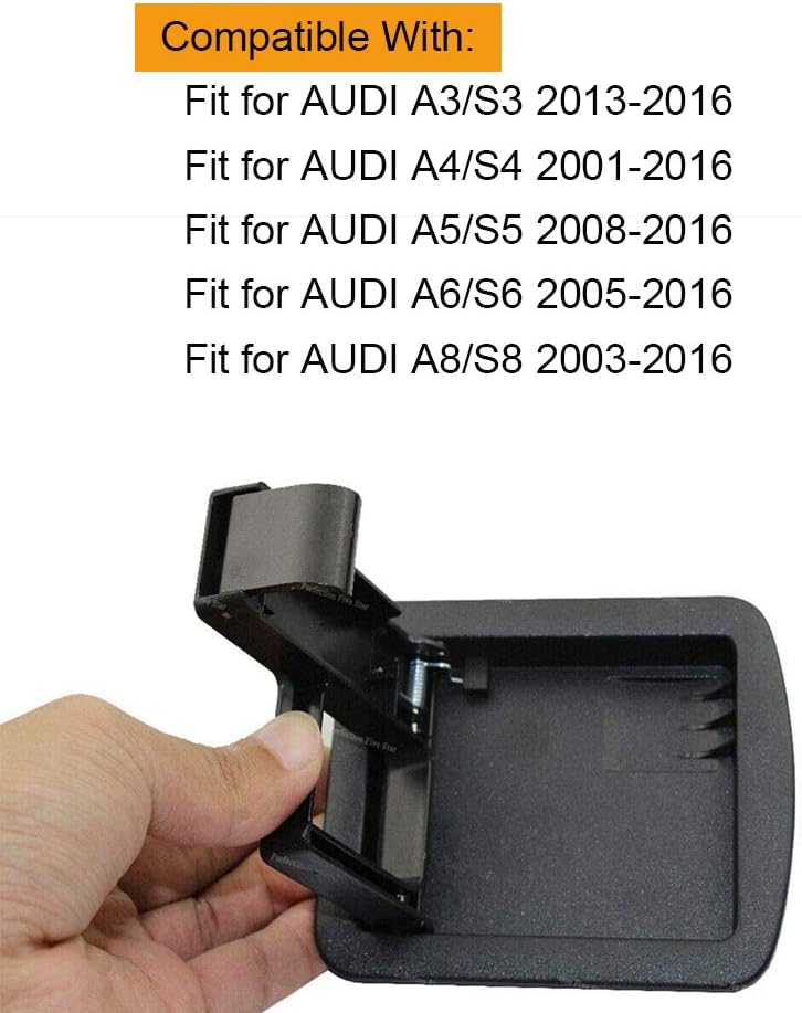 WXZOS 8E5863627 Black Trunk Liner Handle Upper Bezel for Audi A3 A4 A5 A6 A8 S3 S4 S5 - Image 4