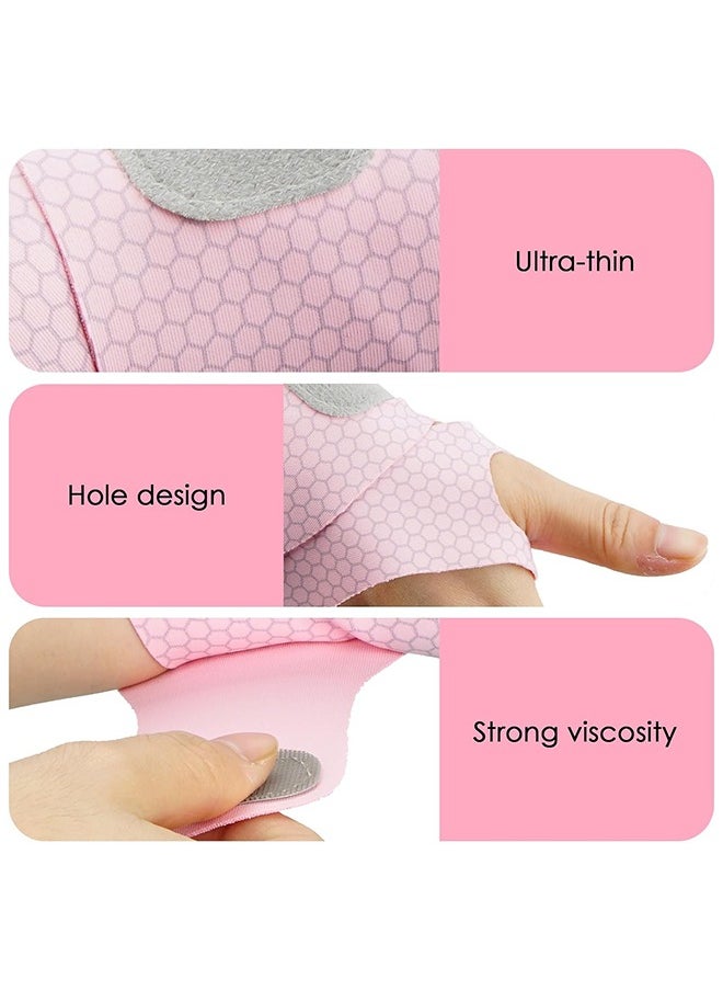 HY - 2 Pack Carpal Tunnel Wrist Brace, Breathable Wrist Band for Men and Women, Adjustable Wrist Support Wrist Straps (Pink) - Image 1