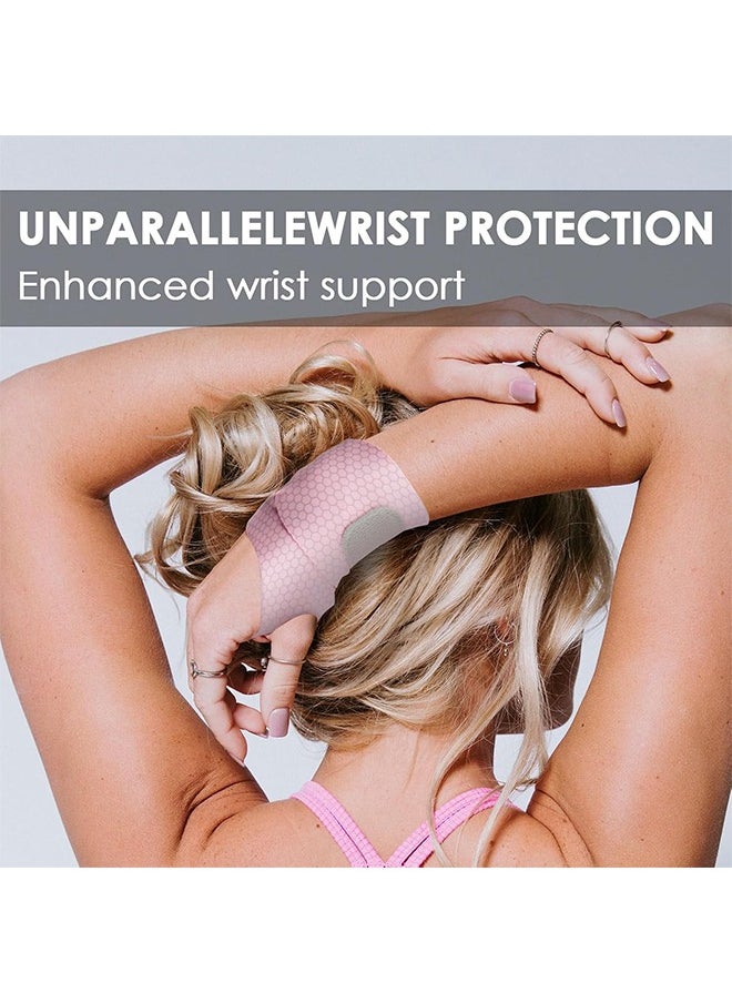 HY - 2 Pack Carpal Tunnel Wrist Brace, Breathable Wrist Band for Men and Women, Adjustable Wrist Support Wrist Straps (Pink) - Image 1