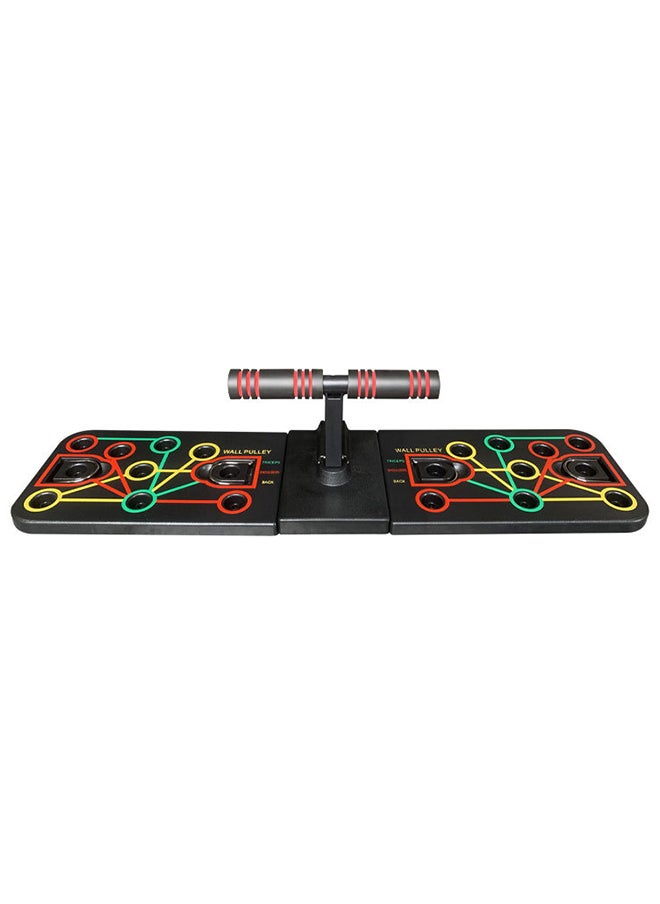 Sharpdo - Push Up Board with Sit up Stand Multi-Functional Push Up Bar with Resistance Bands, Portable Home Gym, Strength Training Equipment, Push Up Handles for Perfect Pushups, Home Fitness for Men and Women - Image 1