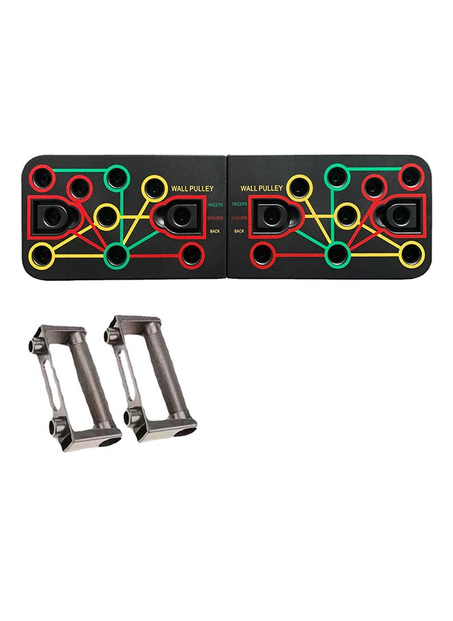 Sharpdo - Push Up Board with Sit up Stand Multi-Functional Push Up Bar with Resistance Bands, Portable Home Gym, Strength Training Equipment, Push Up Handles for Perfect Pushups, Home Fitness for Men and Women - Image 1