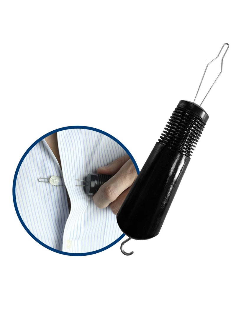 Excefore Button Hook & Zipper Pull, Assist, Helper Device, Dress Clothes Tool, Button Shirts Aid, One Hand, Disability, Handicapped and Seniors by Dr. Arthritis  - Image 1