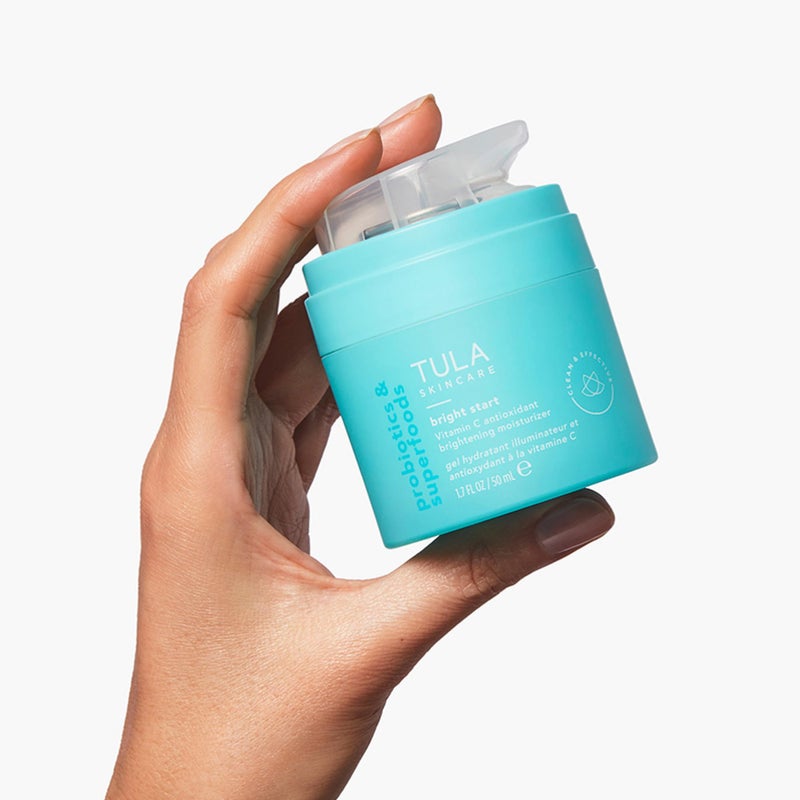 TULA Skin Care Bright Start Vitamin C Antioxidant Brightening Moisturizer - Lightweight Gel Cream, Brightens, Hydrates & provides Antioxidant Protection, 1.7 oz. - Image 3
