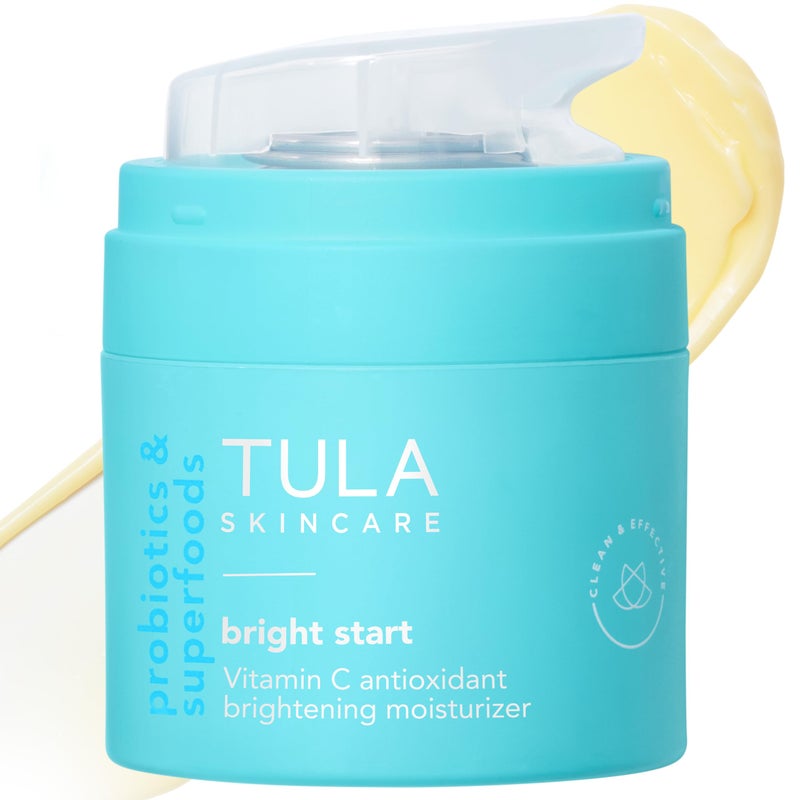 TULA Skin Care Bright Start Vitamin C Antioxidant Brightening Moisturizer - Lightweight Gel Cream, Brightens, Hydrates & provides Antioxidant Protection, 1.7 oz. - Image 1