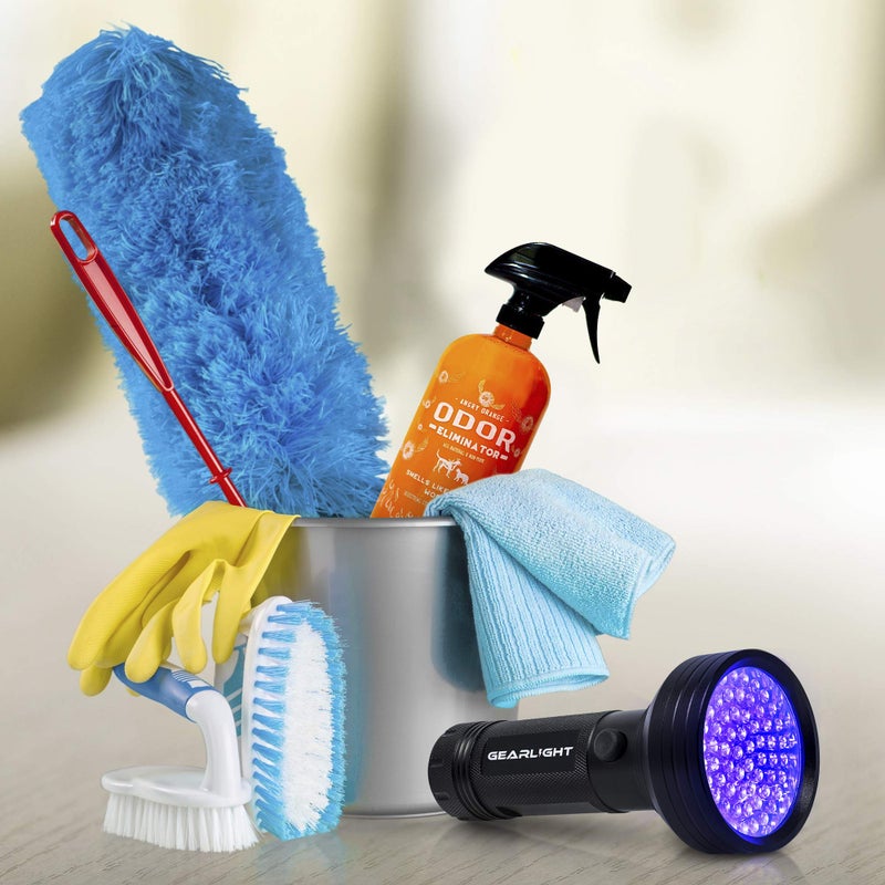 GearLight UV Flashlight with Batteries S68 Black Light - Portable, Handheld, 68 LED Blacklight Flashlights - Ultraviolet Lights for Pet Urine, Hotel Inspection and Bed Bug Detection - Image 4