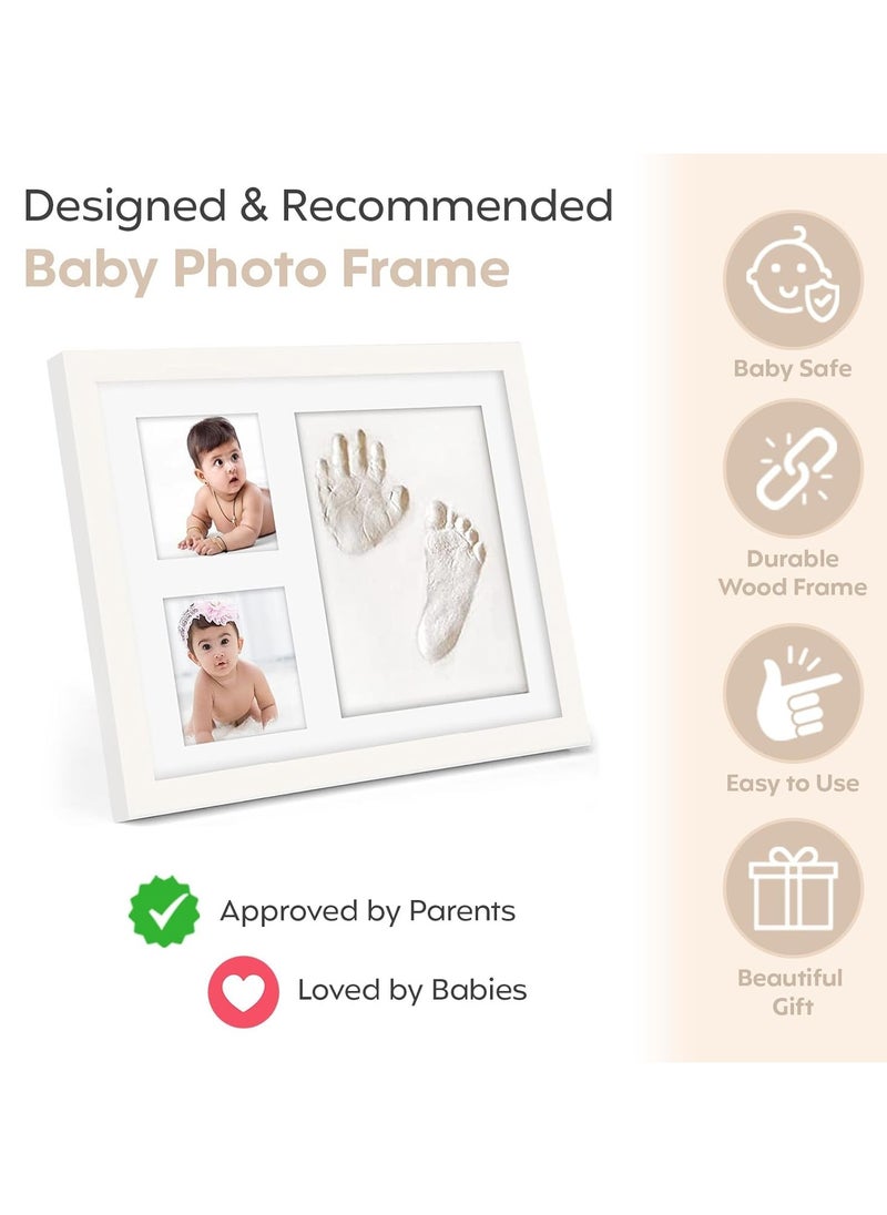 Eworld - Newborn Hand & Foot Casting Kit with Baby Photo Frame, Ideal Baby Handprint and Footprint Maker Kit for Boys & Girls, Great for Baby Shower Gifts & Nursery Decor - Image 1