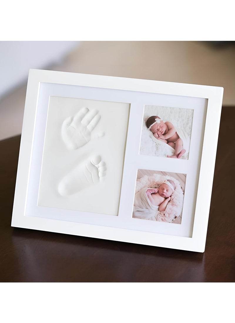 Eworld - Newborn Hand & Foot Casting Kit with Baby Photo Frame, Ideal Baby Handprint and Footprint Maker Kit for Boys & Girls, Great for Baby Shower Gifts & Nursery Decor - Image 1
