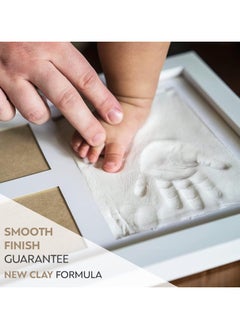 Eworld Newborn Hand & Foot Casting Kit with Baby Photo Frame, Ideal Baby Handprint and Footprint Maker Kit for Boys & Girls, Great for Baby Shower Gifts & Nursery Decor  - Image 2