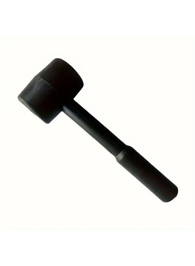 مطرقة مطاطية سوداء ذات وجه ناعم مقاوم للخدش وقبضة مريحة متينة - Image 1