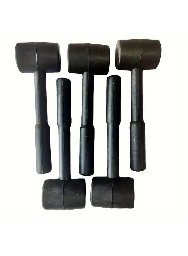 مطرقة مطاطية سوداء ذات وجه ناعم مقاوم للخدش وقبضة مريحة متينة - Image 5