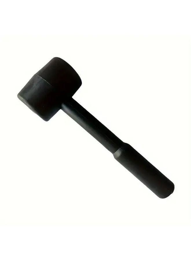 مطرقة مطاطية سوداء ذات وجه ناعم مقاوم للخدش وقبضة مريحة متينة - Image 2