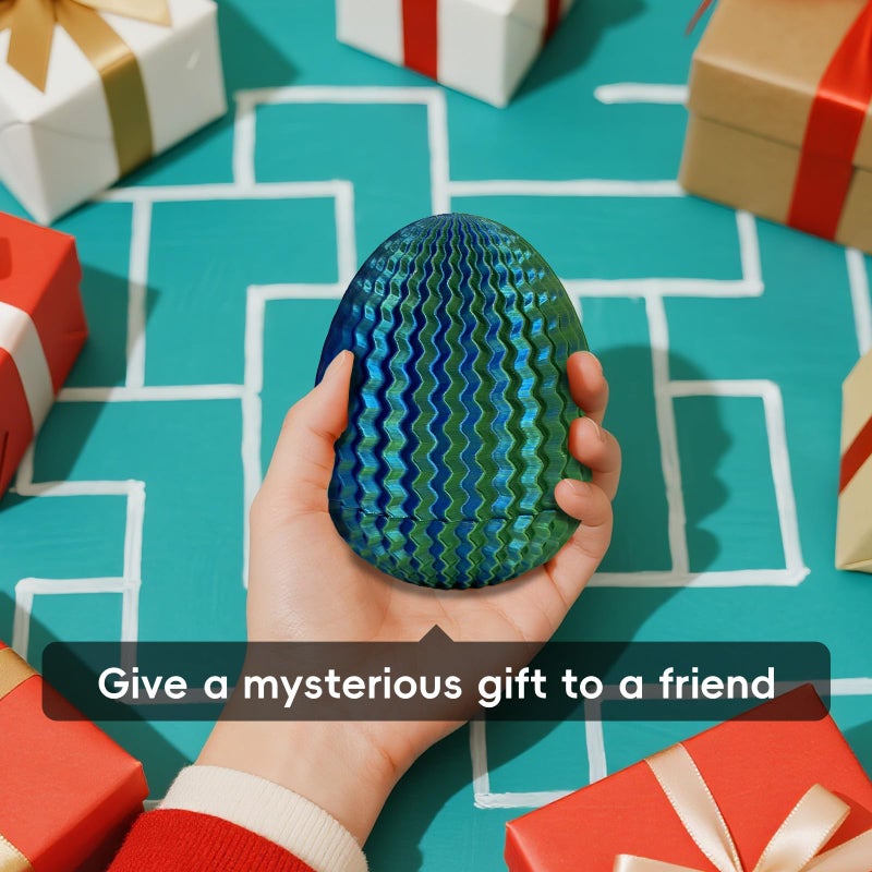 Marsaball 2026 Mystery Egg Maze Puzzle Box: 4 Unique Mazes Money Holder with Hidden Compartment, Brain Teaser Game for Cash & Gifts, Reusable Surprise Container for Easter Birthday Christmas Party - Image 5