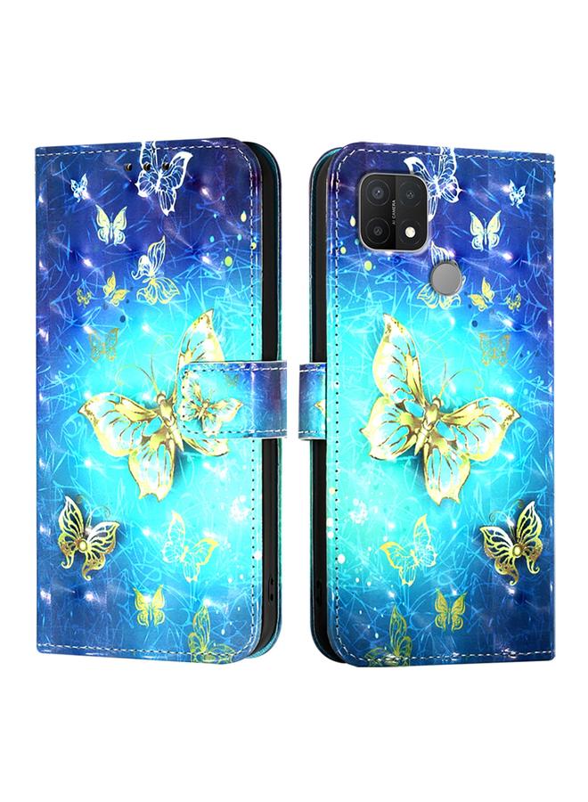 اس-توب جراب لهاتف OPPO A15 / A15s / A35 2021 جراب هاتف جلدي قابل للطي أفقيًا برسومات ثلاثية الأبعاد - Image 2