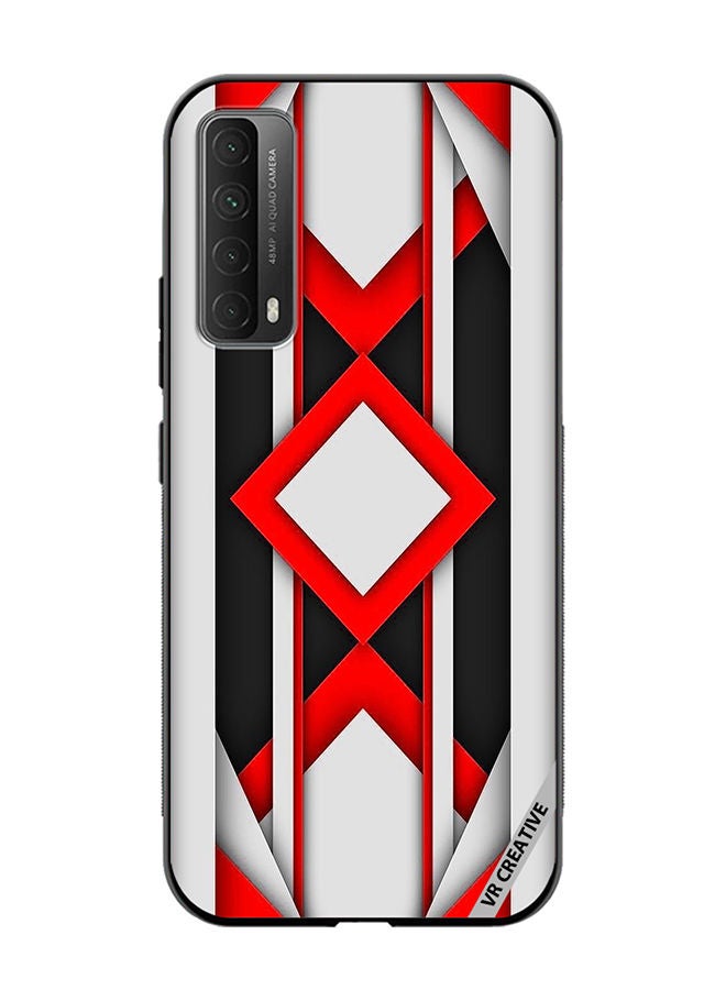 VR CREATIVE Protective Case Cover For Huawei Y7a Abstract Design Multicolour - Image 1