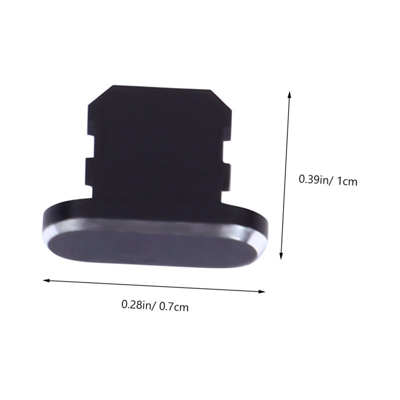 5PCS Black Universal Dust Plugs Set For USB C Charging Port Earphone Jack Computer - Image 3