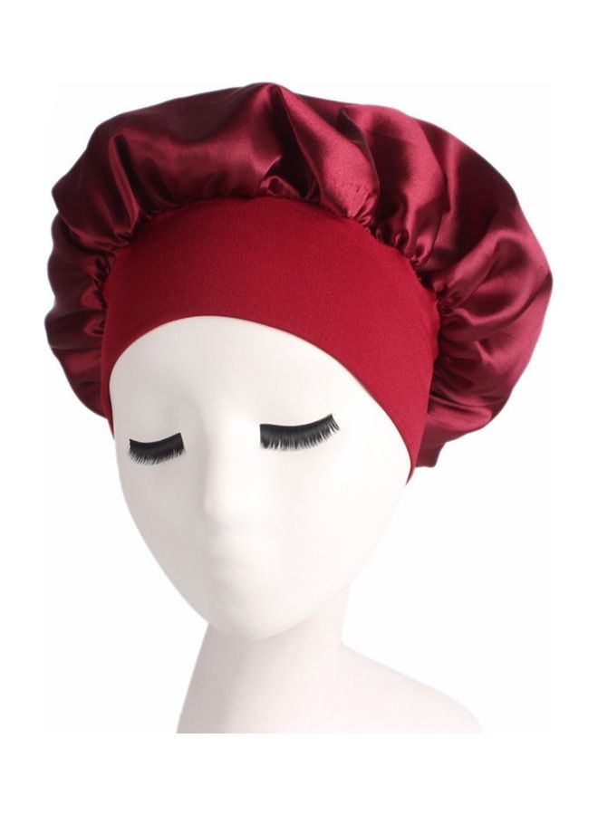 NIBEMINENT Hair Cover Bonnet Sleep Cap Red - Image 1