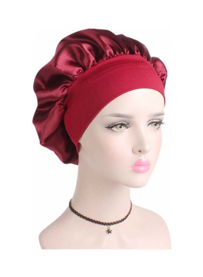 NIBEMINENT Hair Cover Bonnet Sleep Cap Red - Image 2