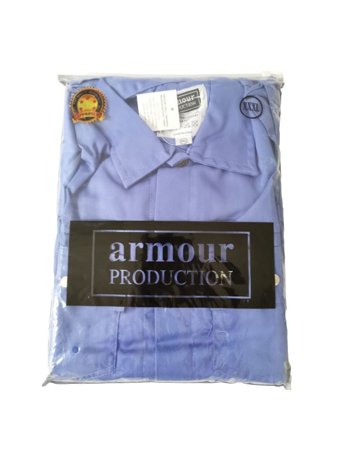 Armour Production AP 2-Piece Body Protection Suit - Petrol Blue Color | Durable PPE Workwear | Industrial Safety Suit for Construction & Hazardous Work Environments | Size M  - Image 1