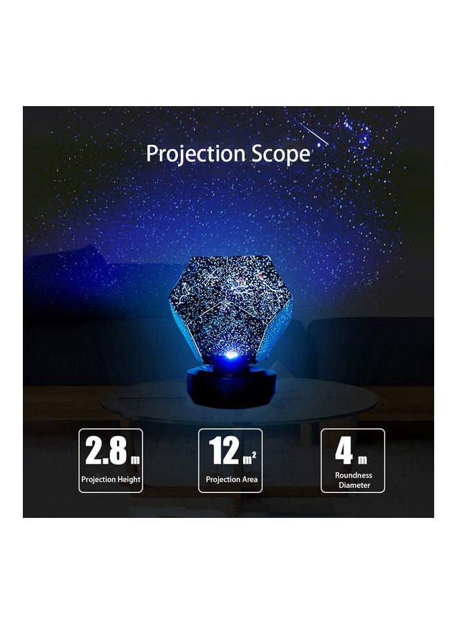 إسكدنيا Fun With LED Night Light Starry Sky Projection Lamp Blue Black 13.9*8.4*13.9cm - Image 3