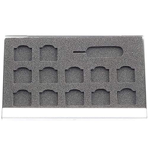 TAODAN Nano SIM Card Holder with Eject Pin,SIM Card Adapters Aluminum Alloy Storage Case Silver - Image 3