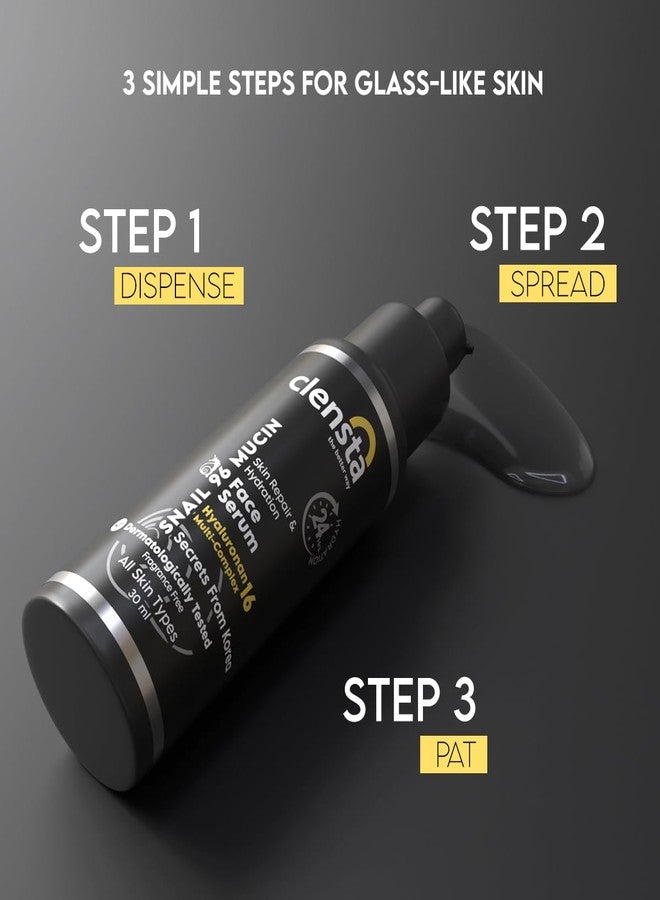 Clensta Snail 96 Mucin Skin Repair Face Serum with 24 Hours Hydration | Korean Skincare | 96% Active Snail Secretion Filtrate | For Skin Repair & Hydration | For Women & Men All Skin Types | 30 ml - Image 5
