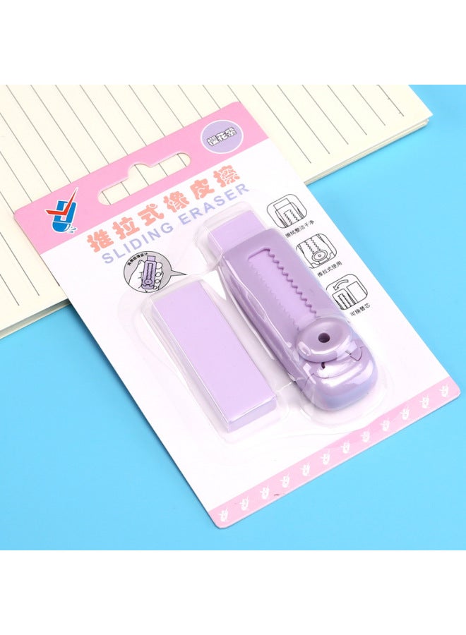 HELPS Cartoon Push-pull Eraser Student Color Clean Less Crumbs Replaceable Core Rubber Suit Children's Stationery - Image 1