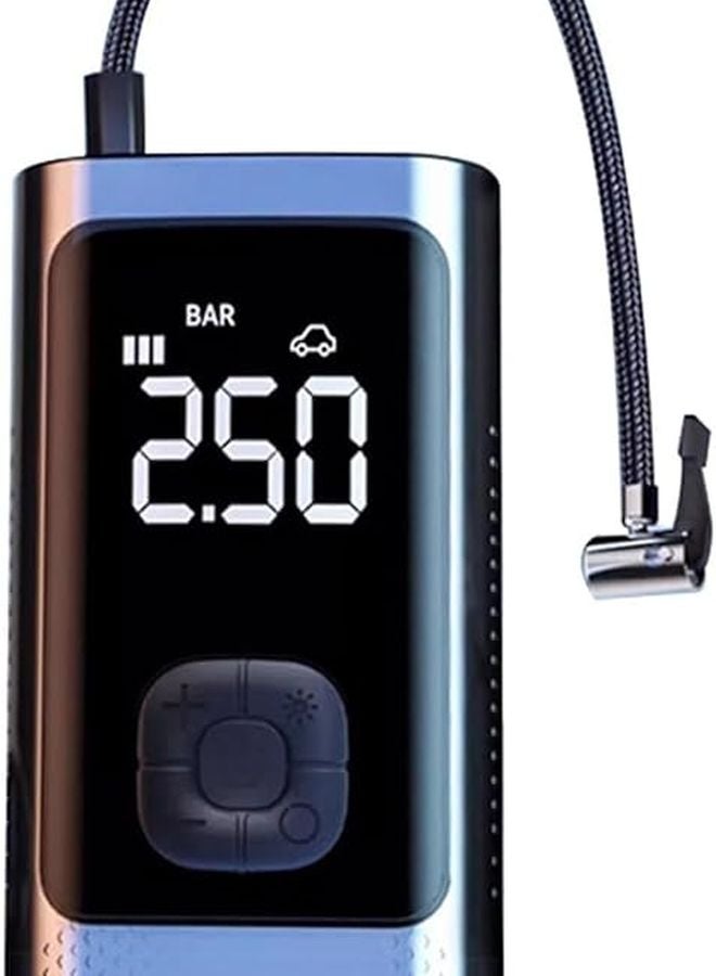 مضخة هواء كهربائية محمولة عالية الضغط لنفخ الإطارات مع شاشة LED مثبتة في السيارة - Image 1