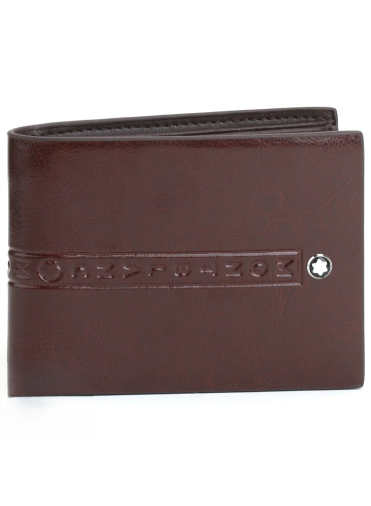 Montblanc Men’s brown Leather Wallet – Luxury Bifold with Multiple Card Slots & Sleek Cash Compartment - Image 1