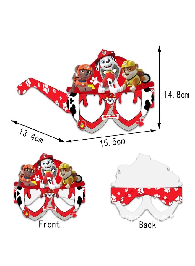 ILovhaprty PAW Patrol Paper Glasses - 16pcs PAW Patrol Party Favor Paper Eyeglasses, Pup Rescue Theme Paper Party Glasses for PAW Patrol Photo Booth Props or PAW Patrol Birthday Decoration Supplies - Image 3
