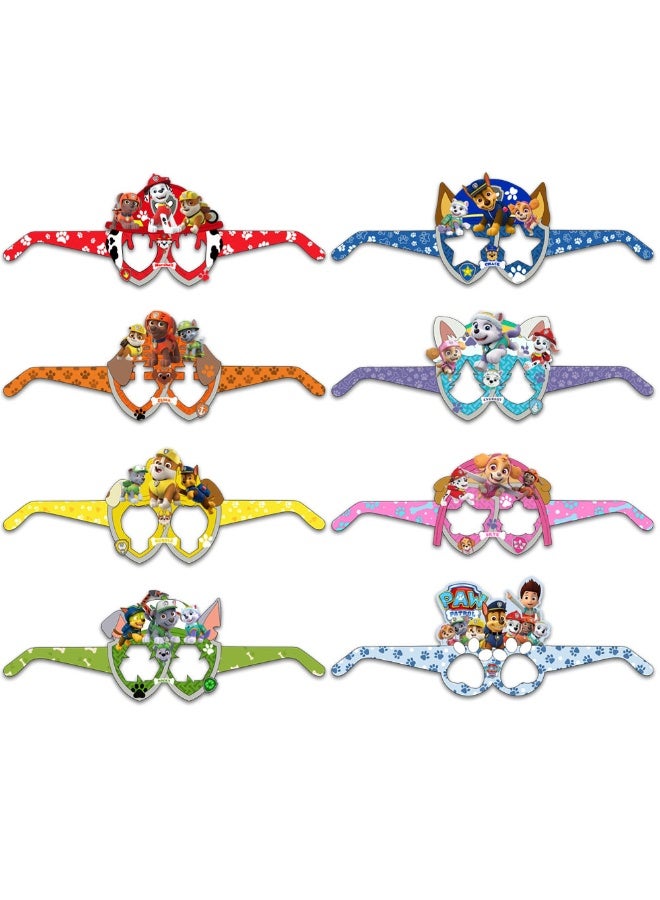ILovhaprty PAW Patrol Paper Glasses - 16pcs PAW Patrol Party Favor Paper Eyeglasses, Pup Rescue Theme Paper Party Glasses for PAW Patrol Photo Booth Props or PAW Patrol Birthday Decoration Supplies - Image 4