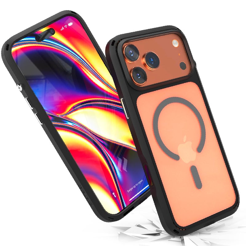 Catalyst Influence for iPhone 17 Pro Max Case Magsafe 2.5X Military Grade Drop Proof Protective Phone Case for iPhone 17 Pro Max with Thermovent Cooling, Camera Control, Frosted Clear Back and Lanyard - Image 1